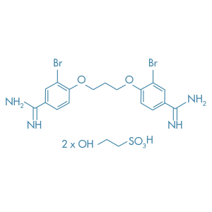 Molécula de Dibrompropamidina Isetionato