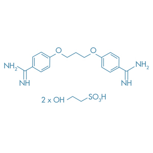 Molécula de Isetionato de Propamidina
